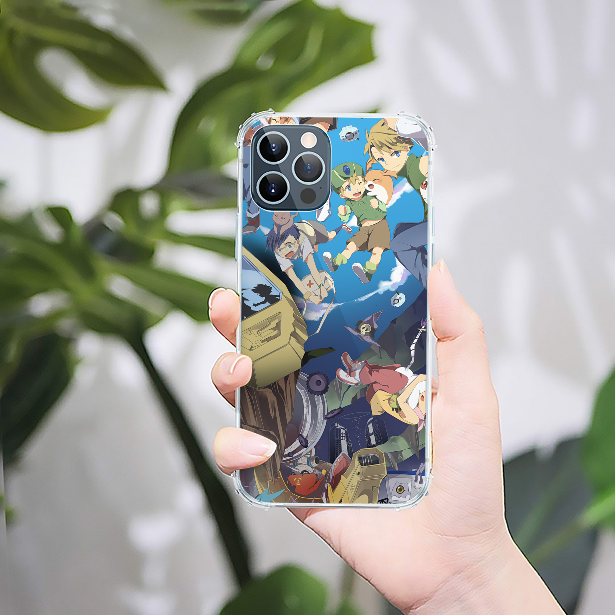 （画像用） Digimon デジタルモンスター/デジモン 【iPhone 12シリーズ対応】透明スマホケース（クリアソフトケース）